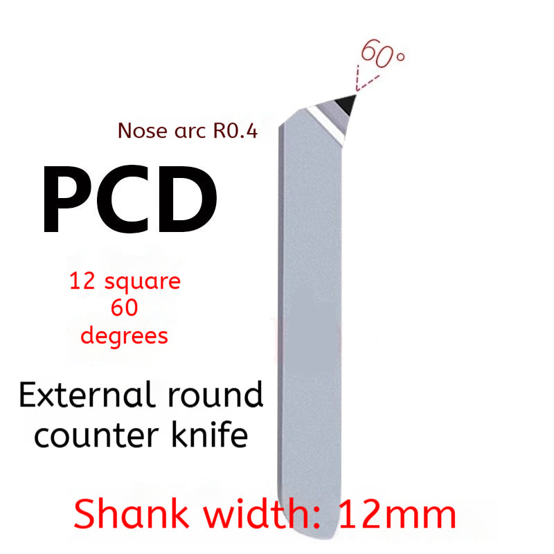 1163-PCD diamond turning tool cylindrical plane super bright CBN boron nitride tool 20 square 60/90 degrees gemstone knife non-standard Shandong Denso Pricision Tools Co.,Ltd.